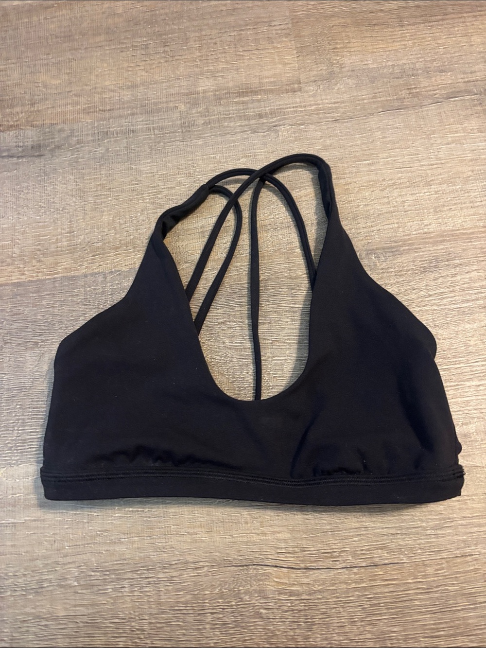 lululemon athletica Black Strappy Sports Bra